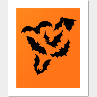 Bat Silhouettes Posters and Art